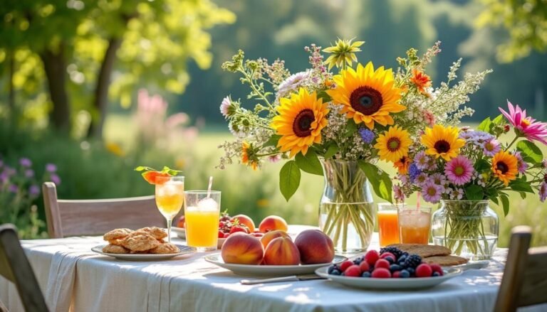 entdecken sie die besten ideen für eine blühende tischdekoration im august! kreieren sie eine fröhliche sommeratmosphäre mit farbenfrohen blumenarrangements, die ihre feierlichkeiten zum strahlen bringen.