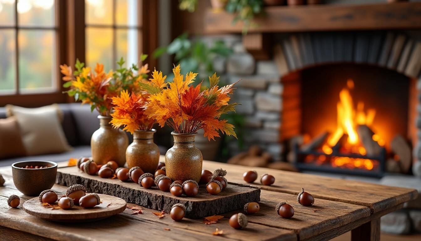 entdecken sie kreative deko-ideen mit eicheln für eine gemütliche herbstliche wohnatmosphäre. lassen sie sich von unseren anregungen inspirieren, um ihr zuhause mit der warmen farbenpracht des herbstes zu verschönern.
