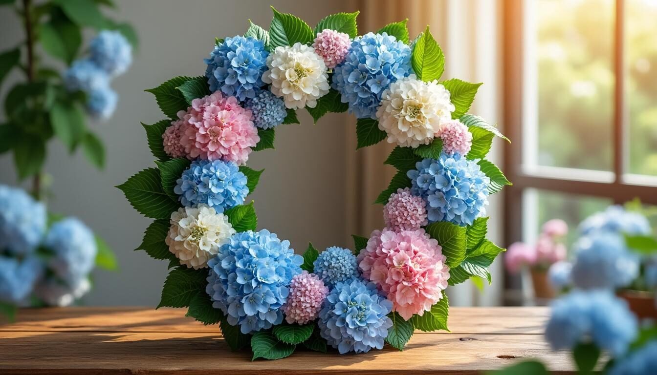entdecken sie kreative tipps und ideen, um 2025 beeindruckende kränze aus hortensien zu gestalten. lassen sie ihrer fantasie freien lauf und finden sie die perfekten techniken und designs für ihren individuellen hortensienkranz.
