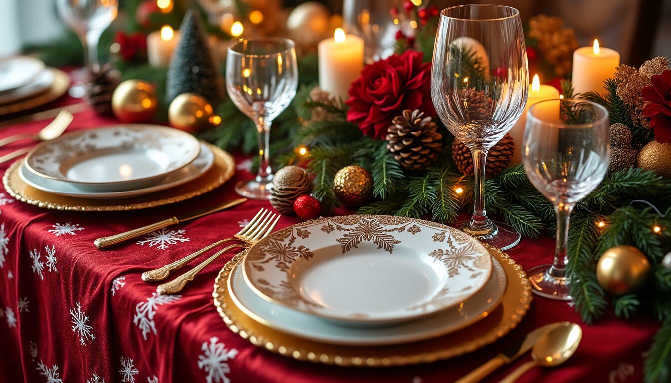 entdecken sie inspirierende ideen für einen weihnachtlich gedeckten tisch und schaffen sie festliche momente mit stilvoller dekoration – für ein stimmungsvolles festessen im kreise ihrer liebsten.