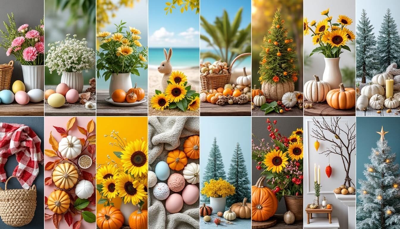 entdecken sie kreative ideen für jahreszeitliche dekorationen! inspiriert für frühling, sommer, herbst und winter – vielseitige dekovorschläge und praktische tipps für ein stimmungsvolles zuhause das ganze jahr über.