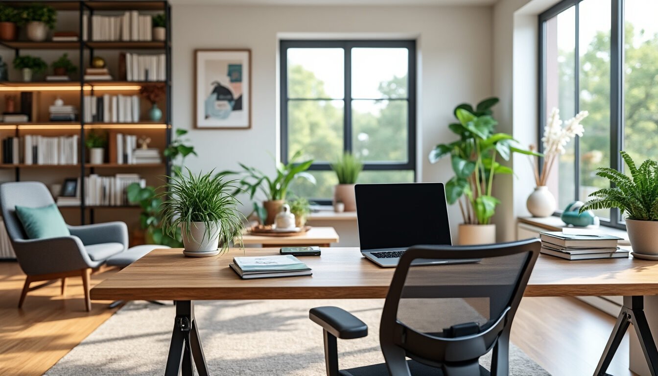 entdecken sie praktische tipps und ideen, wie sie ihren eigenen coworking space zuhause einrichten. schaffen sie eine produktive arbeitsumgebung im homeoffice für mehr effizienz und wohlbefinden.